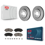 Front Disc Brake Rotors Ceramic Pad Kit For Dodge Grand Caravan Chrysler Voyager