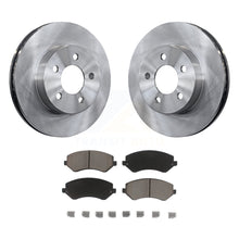 Charger l&#39;image dans la galerie, Front Disc Brake Rotors And Ceramic Pads Kit For 2002-2007 Jeep Liberty