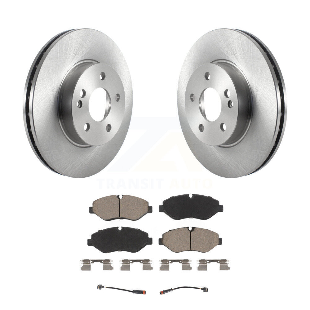 Front Disc Brake Rotors And Ceramic Pads Kit For 2016-2020 Mercedes-Benz Metris