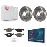 Front Disc Brake Rotors And Ceramic Pads Kit For BMW 330Ci 330i Z4 330xi