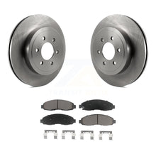 Charger l&#39;image dans la galerie, Front Disc Brake Rotors And Ceramic Pads Kit For 2003-2004 Dodge Dakota