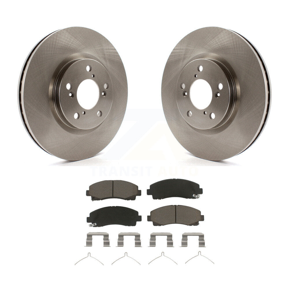 Front Disc Brake Rotors And Ceramic Pads Kit For 2006-2014 Honda Ridgeline