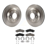 Front Disc Brake Rotor Ceramic Pad Kit For Chevrolet Trailblazer GMC Envoy Buick