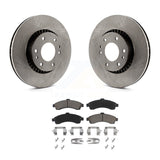 Front Brake Rotor Ceramic Pad Kit For Chevrolet Trailblazer GMC EXT Envoy XL XUV