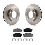 [Front] 2007-2009 Kia Sorento Premium OE Brake Rotors & Ceramic Pads Kit For Max Braking