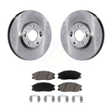 Front Disc Brake Rotors And Ceramic Pads Kit For Kia Amanti Hyundai XG350