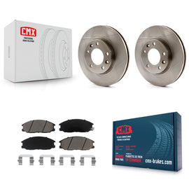 Front Disc Brake Rotors And Ceramic Pads Kit For Kia Sedona