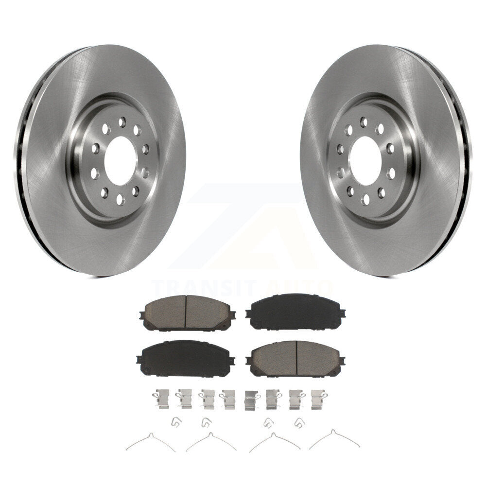 Front Disc Brake Rotors And Ceramic Pads Kit For Jeep Cherokee