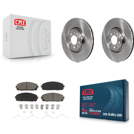 Front Disc Brake Rotors And Ceramic Pads Kit For Jeep Cherokee