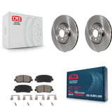 Front Disc Brake Rotors And Ceramic Pads Kit For Jeep Cherokee Chrysler 200