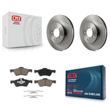 Front Brake Rotors Ceramic Pad Kit For Ford Escape Mercury Mariner Mazda Tribute
