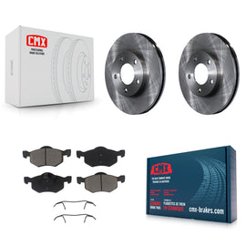 Front Brake Rotors Ceramic Pad Kit For Ford Escape Mazda Tribute Mercury Mariner
