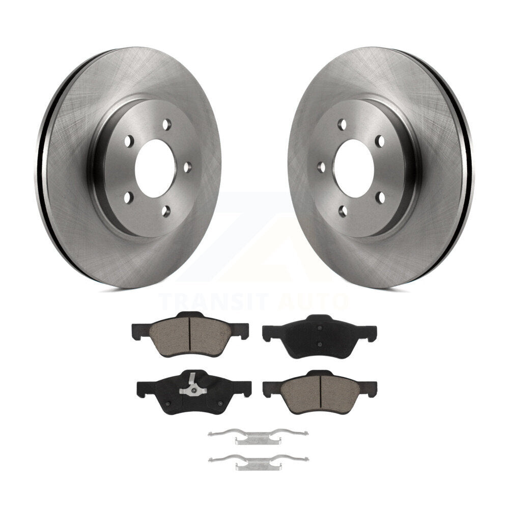 Front Disc Brake Rotors And Ceramic Pads Kit For Ford Escape Mercury Mariner