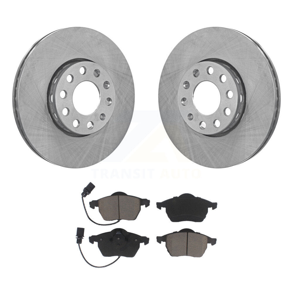 Front Disc Brake Rotors Ceramic Pad Kit For Volkswagen Passat Audi A4 Quattro A6