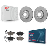 Front Disc Brake Rotors Ceramic Pad Kit For Volkswagen Passat Audi A4 Quattro A6