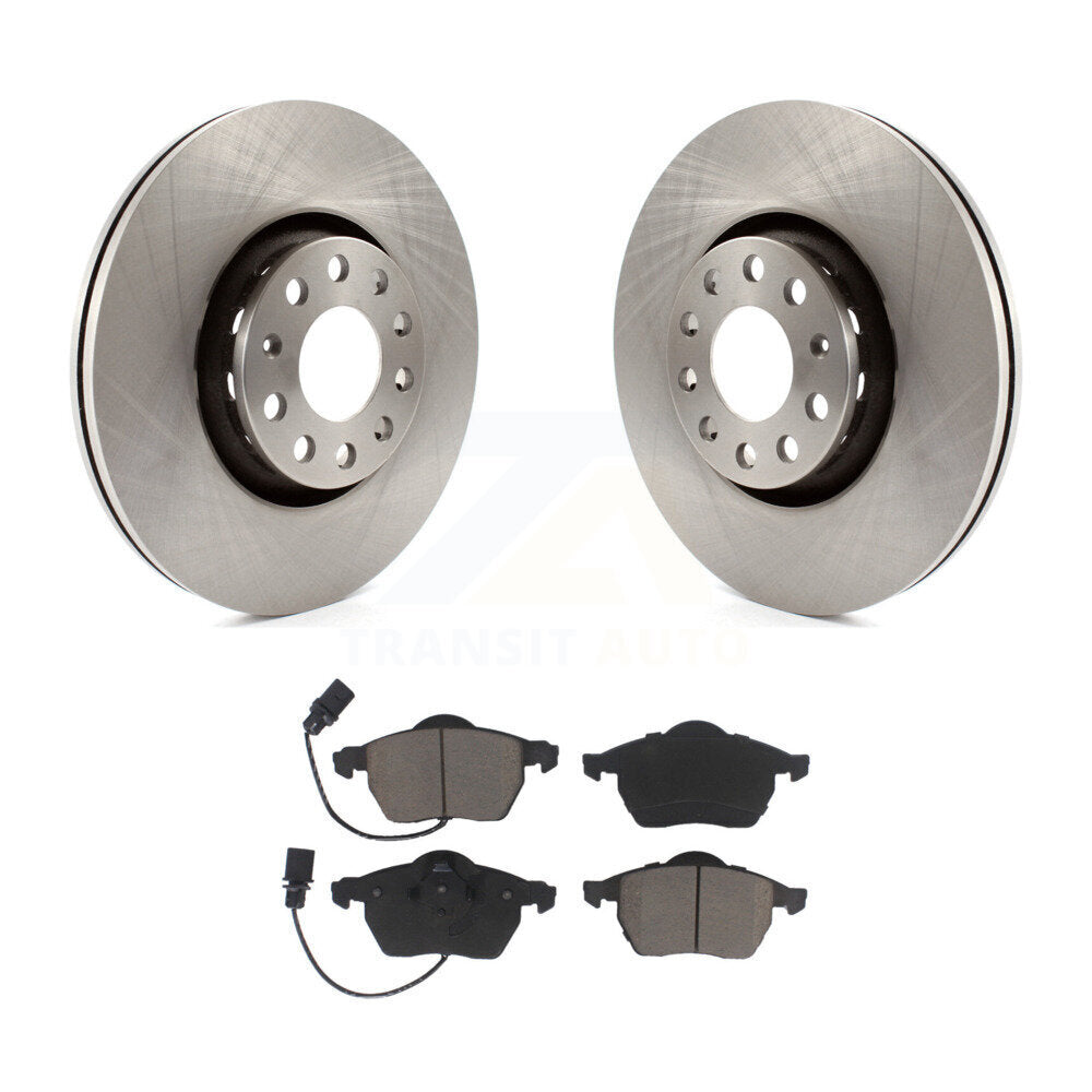 Front Disc Brake Rotors And Ceramic Pads Kit For Audi A4 Quattro A6 S4 S6