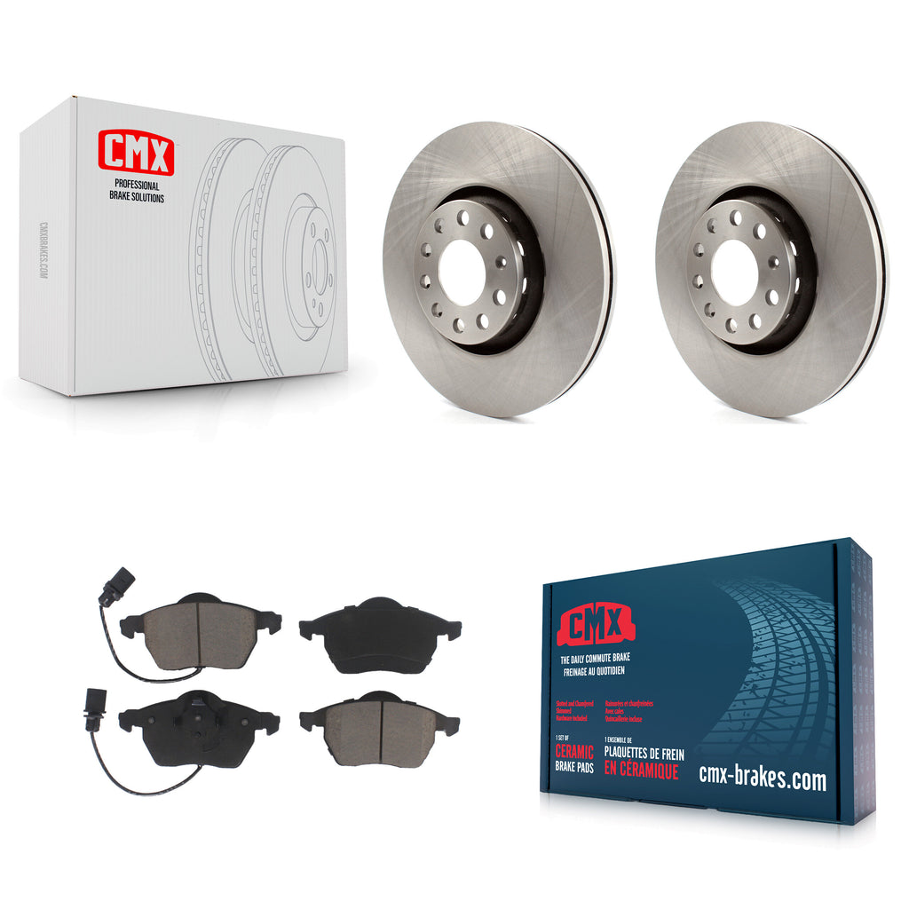 Front Disc Brake Rotors And Ceramic Pads Kit For Audi A4 Quattro A6 S4 S6