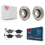 Front Disc Brake Rotors And Ceramic Pads Kit For Audi A4 Quattro A6 S4 S6