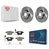 Front Disc Brake Rotors And Ceramic Pads Kit For Audi A4 Quattro