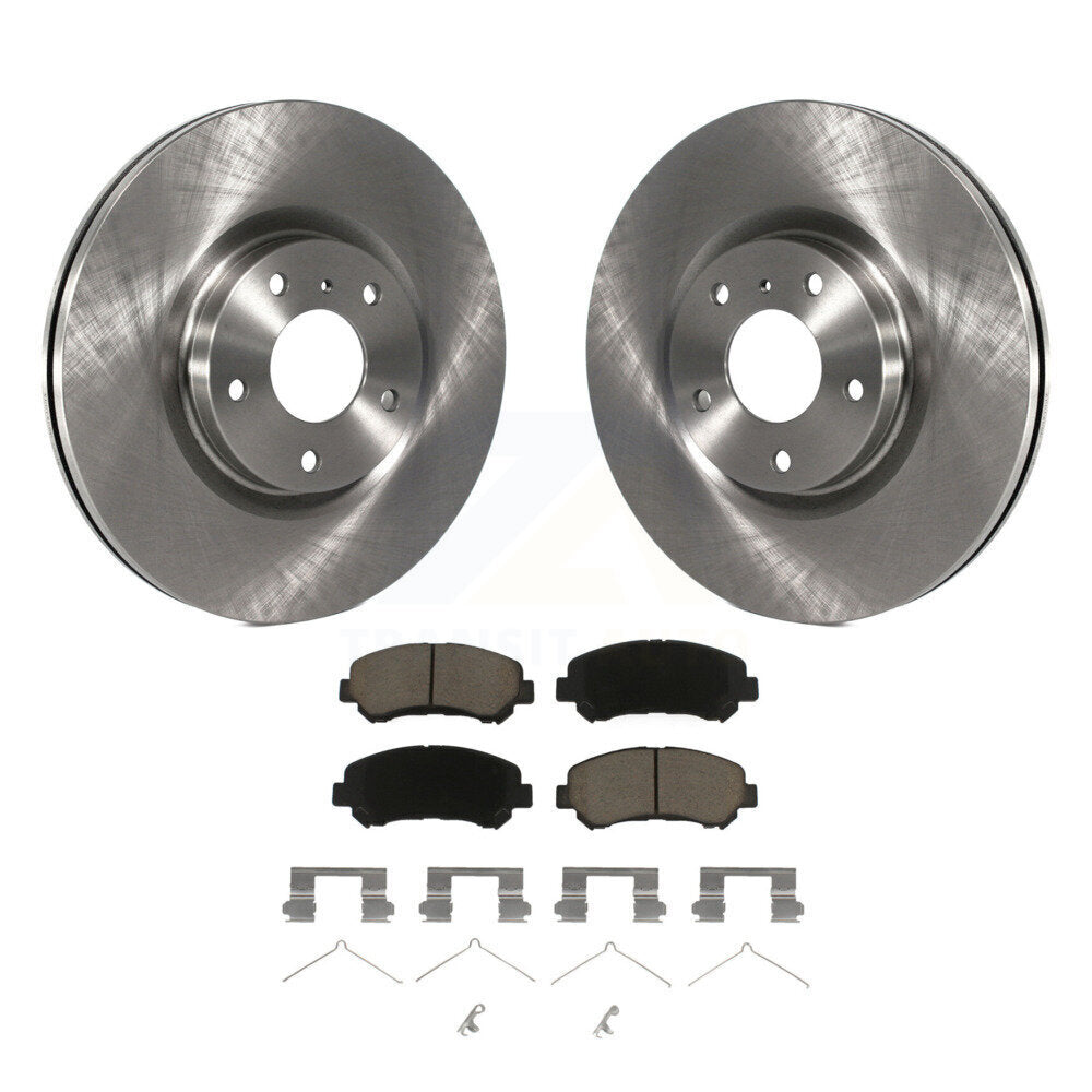 Front Disc Brake Rotors And Ceramic Pads Kit For Nissan Maxima