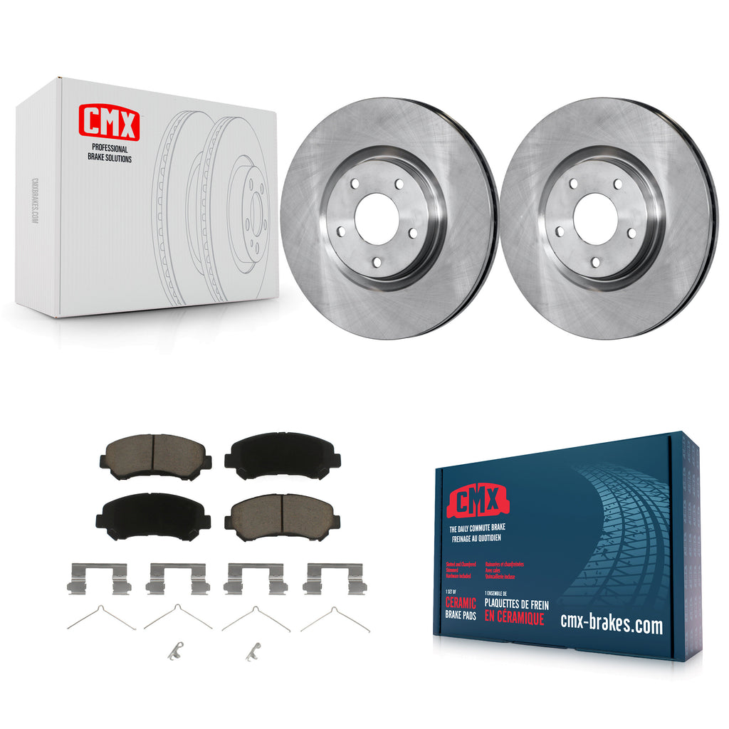 Front Disc Brake Rotors And Ceramic Pads Kit For Nissan Sentra Juke
