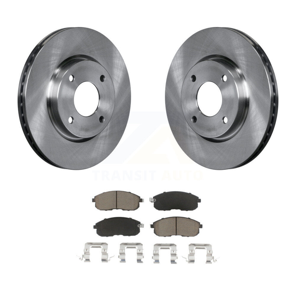 Front Disc Brake Rotors And Ceramic Pads Kit For Nissan Sentra Versa Cube