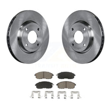 Charger l&#39;image dans la galerie, Front Disc Brake Rotors And Ceramic Pads Kit For Nissan Sentra Versa Cube