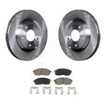 Charger l&#39;image dans la galerie, Front Disc Brake Rotors And Ceramic Pads Kit For 2007-2012 Nissan Sentra SE-R