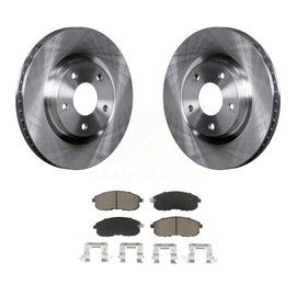 [Front] 2007-2012 Nissan Sentra SE-R Premium OE Brake Rotors & Ceramic Pads Kit For Max Braking