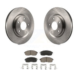 Front Disc Brake Rotors And Ceramic Pads Kit For Nissan Sentra Juke