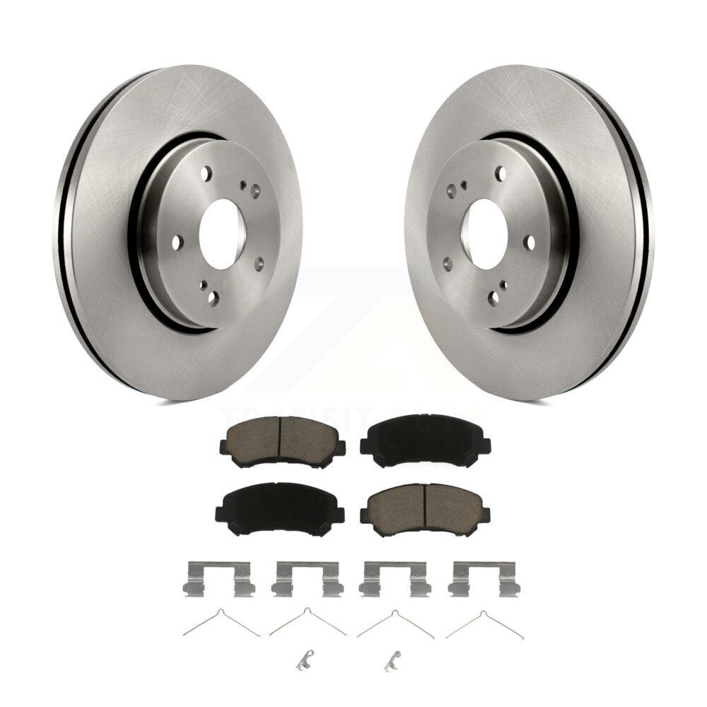 Front Disc Brake Rotors And Ceramic Pads Kit For 2010-2013 Suzuki Kizashi