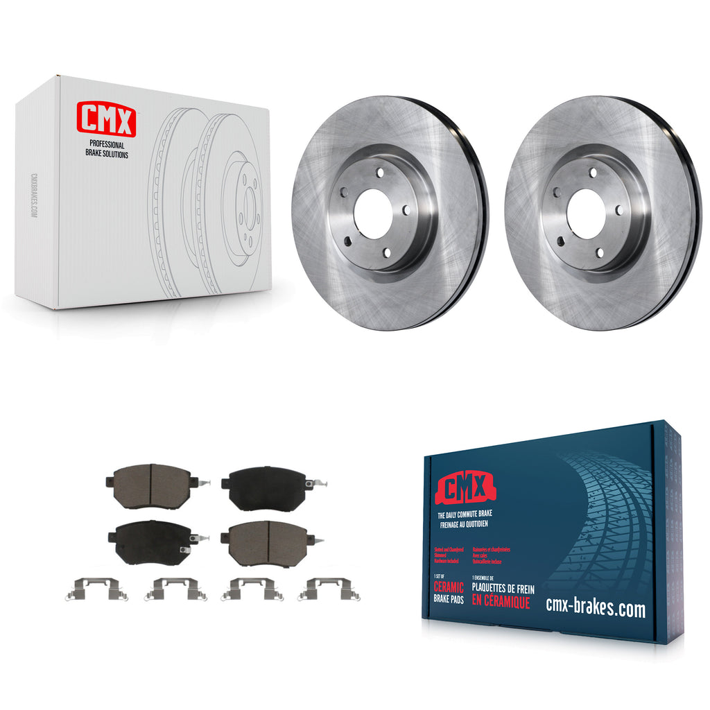 Front Brake Rotors Ceramic Pad Kit For Nissan Altima Murano Maxima INFINITI FX35