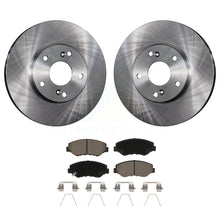 Charger l&#39;image dans la galerie, Front Brake Rotor &amp; Ceramic Pad Kit For Honda Accord Civic Element Fit Acura ILX