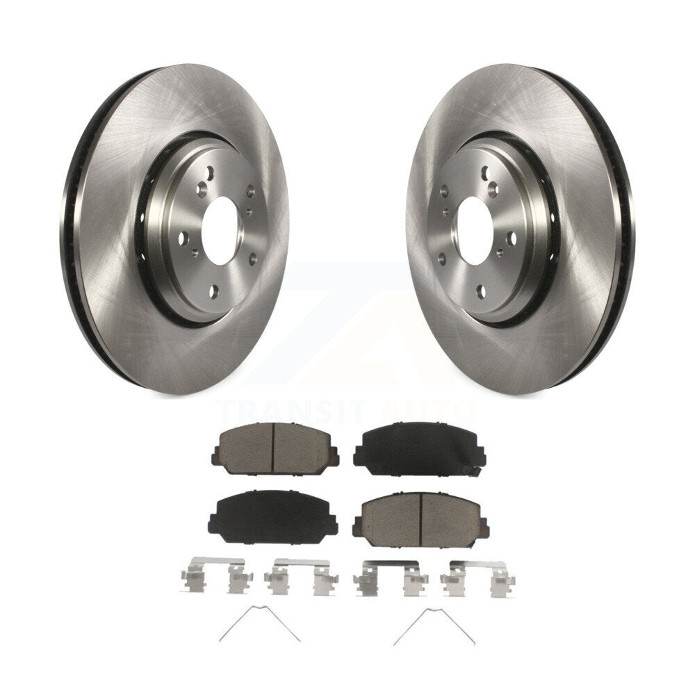 Front Disc Brake Rotors And Ceramic Pads Kit For Honda Civic Accord Acura ILX