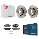 Front Disc Brake Rotors And Ceramic Pads Kit For Ford Edge Lincoln MKX Nautilus