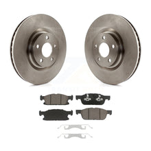 Charger l&#39;image dans la galerie, Front Disc Brake Rotors And Ceramic Pads Kit For Ford Edge