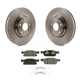 Front Disc Brake Rotors And Ceramic Pads Kit For Ford Edge