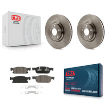 Load image into Gallery viewer, Front Disc Brake Rotors And Ceramic Pads Kit For Ford Edge