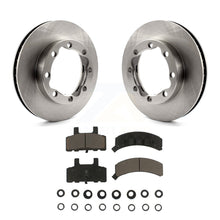 Charger l&#39;image dans la galerie, Front Disc Brake Rotors &amp; Ceramic Pad Kit For K1500 Suburban GMC Chevrolet K2500