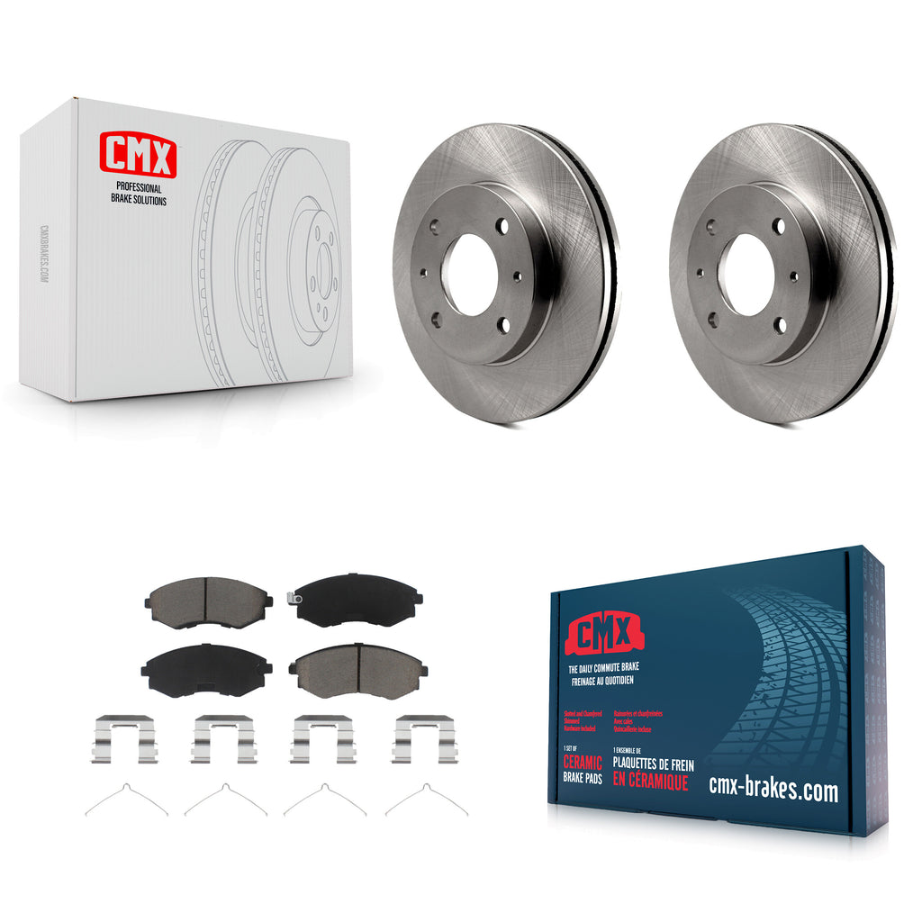 Front Disc Brake Rotors And Ceramic Pads Kit For Hyundai Elantra Tiburon Sonata