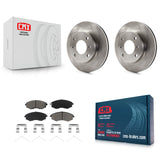 Front Disc Brake Rotors And Ceramic Pads Kit For INFINITI G20
