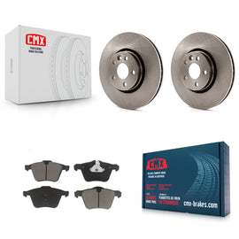 Front Brake Rotor & Ceramic Pad Kit For Volvo S60 XC70 S80 V60 Cross Country V70