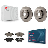 [Front] 2008-2015 Land Rover LR2 Premium OE Brake Rotors & Ceramic Pads Kit For Max Braking