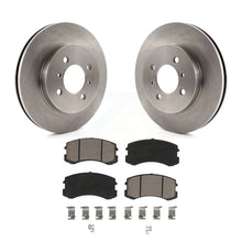 Charger l&#39;image dans la galerie, Front Disc Brake Rotors And Ceramic Pads Kit For Mitsubishi Lancer