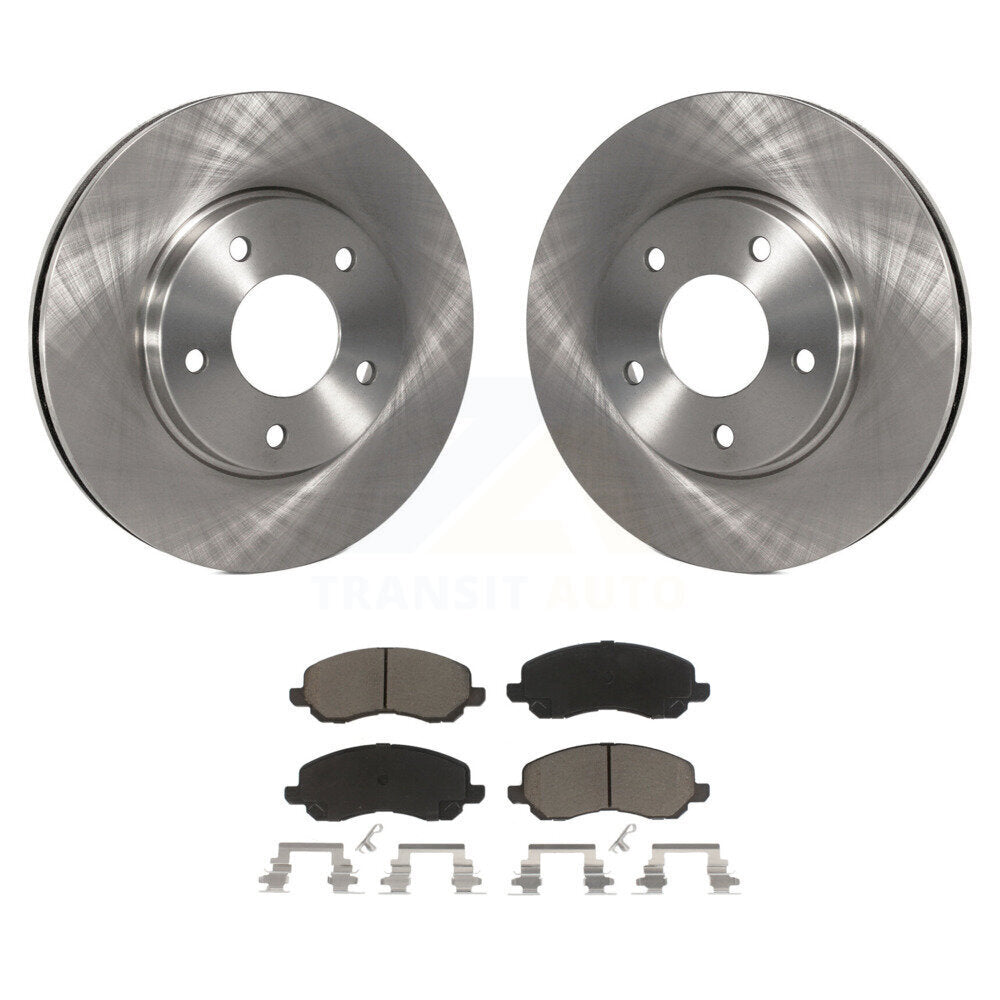 Front Brake Rotors Ceramic Pad Kit For Mitsubishi Chrysler Sebring Dodge Stratus