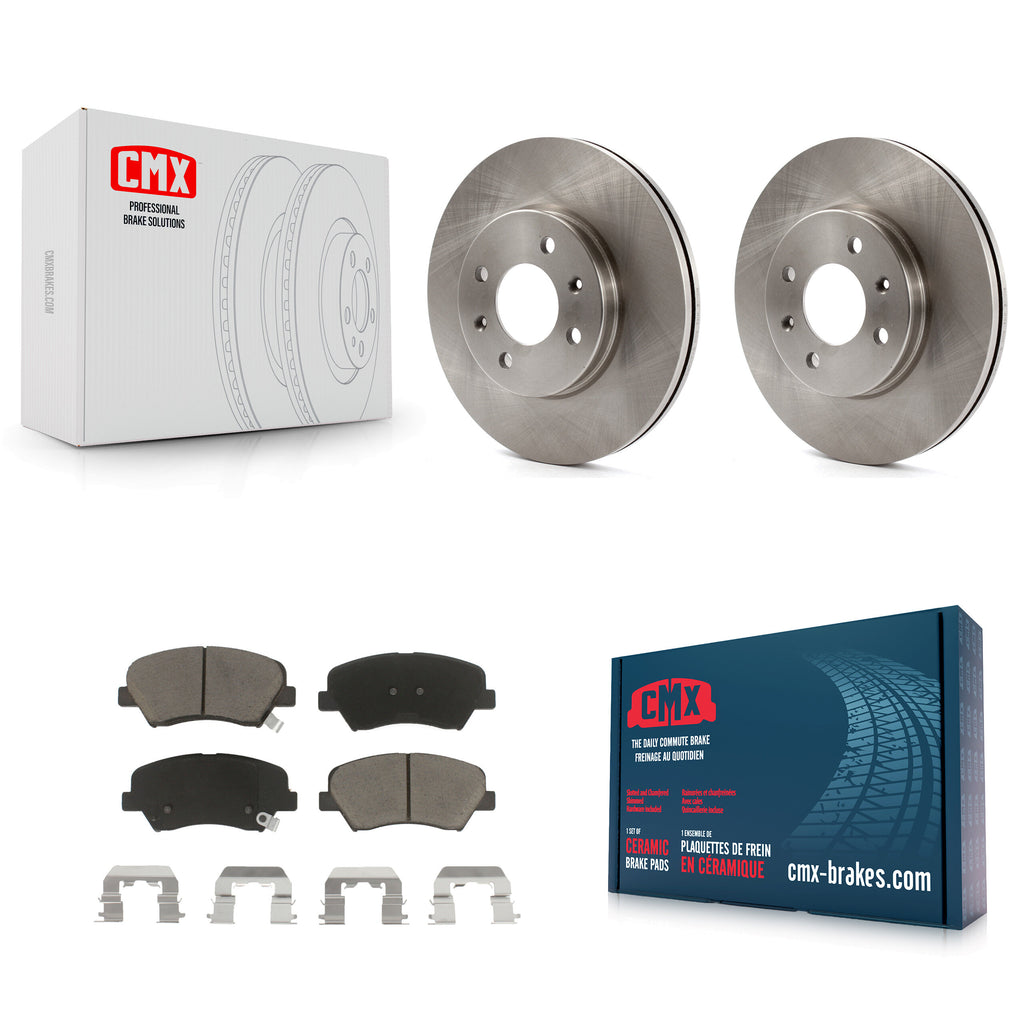 Front Disc Brake Rotors And Ceramic Pads Kit For Hyundai Accent Kia Rio