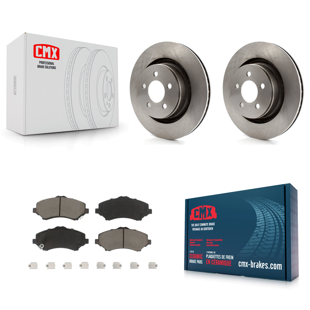Front Disc Brake Rotors And Ceramic Pads Kit For Jeep Liberty Dodge Nitro