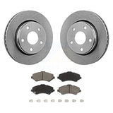 Front Disc Brake Rotors And Ceramic Pads Kit For Jeep Wrangler JK