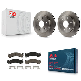 [Front] 2006 Chevrolet Express 2500 GMC Savana Premium OE Brake Rotors & Ceramic Pads Kit For Max Braking