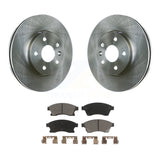 Front Disc Brake Rotors And Ceramic Pads Kit For Chevrolet Cruze Sonic Limited